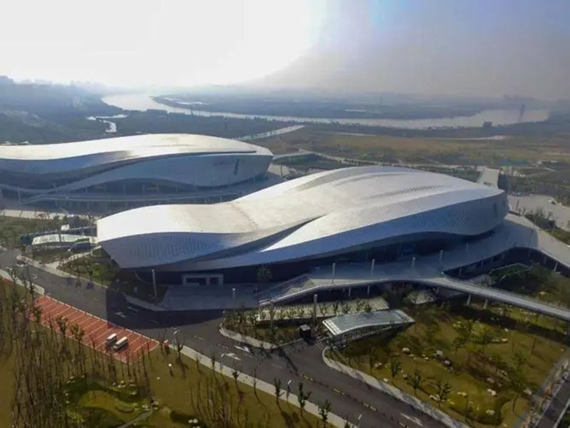 寧波奧體中心-巖棉、無機纖維噴涂